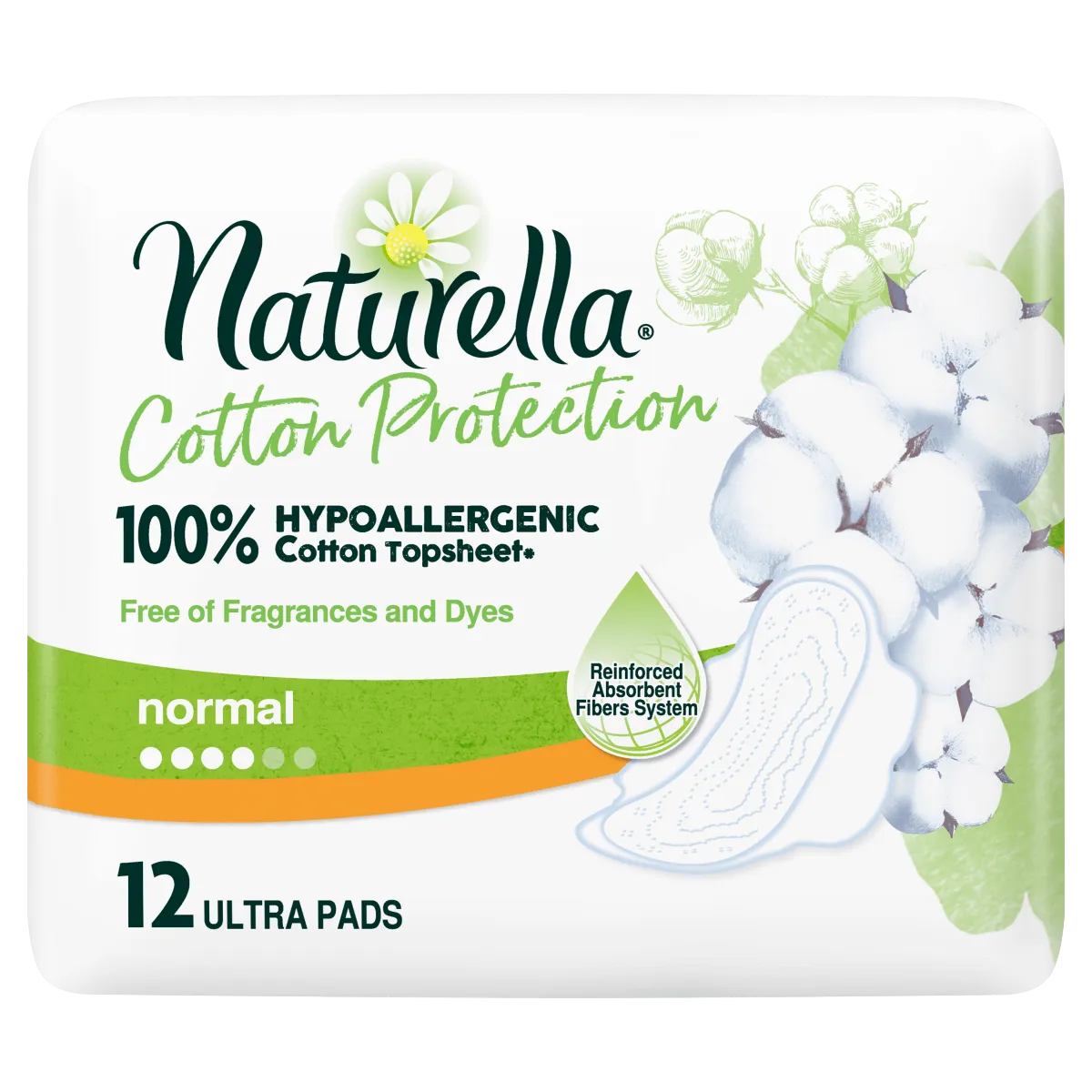 Naturella Cotton Protection Ultra Normal, podpaski, 12 sztuk