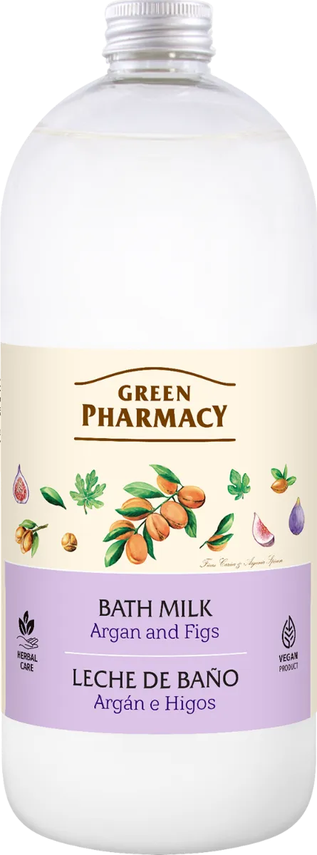 Green Pharmacy Kremowy płyn do kąpieli olej arganowy i figi, 1000 ml