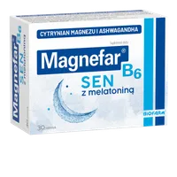 Magnefar B6 Sen, suplement diety, 30 tabletek powlekanych