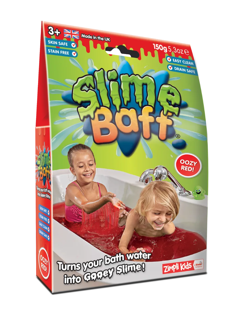 Zimpli Kids Slime Baff zestaw do robienia glutów, czerwony, 150 g 
