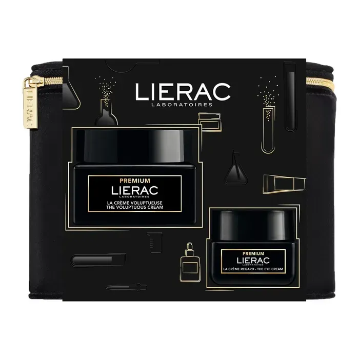 LIERAC Premium zestaw krem odżywczy i krem pod oczy absolutne działanie anti-aging, 50 ml + 15 ml
