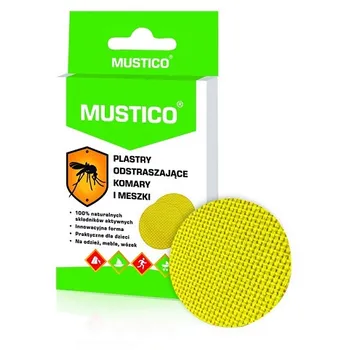 Mustico, plastry odstraszające komary i meszki, 12 sztuk 