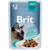 Brit Cat Pouch fillets with beef karma mokra dla kotów, 85 g