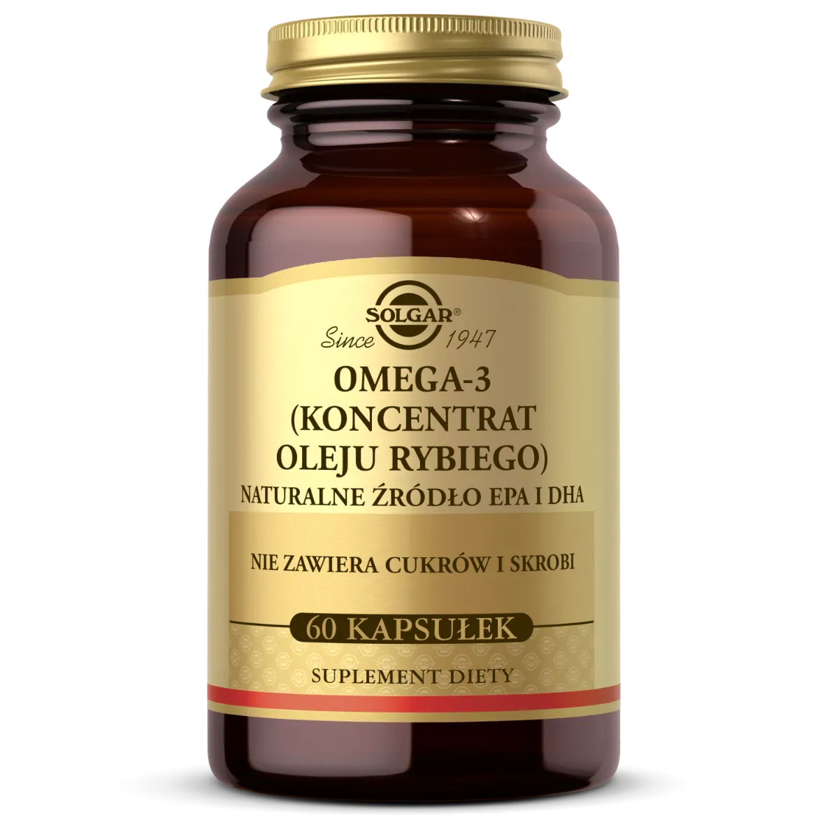 Solgar Omega-3 Naturalne Źródło EPA i DHA, suplement diety, 60 kapsułek