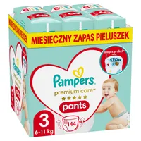 Pampers Premium Care Pants Midi pieluszki jednorazowe, rozmiar 3, 6-11 kg, 144 szt.