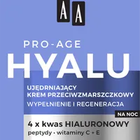 AA Pro-Age Hyalu ujędrniający krem przeciwzmarszczkowy do twarzy na noc, 50 ml
