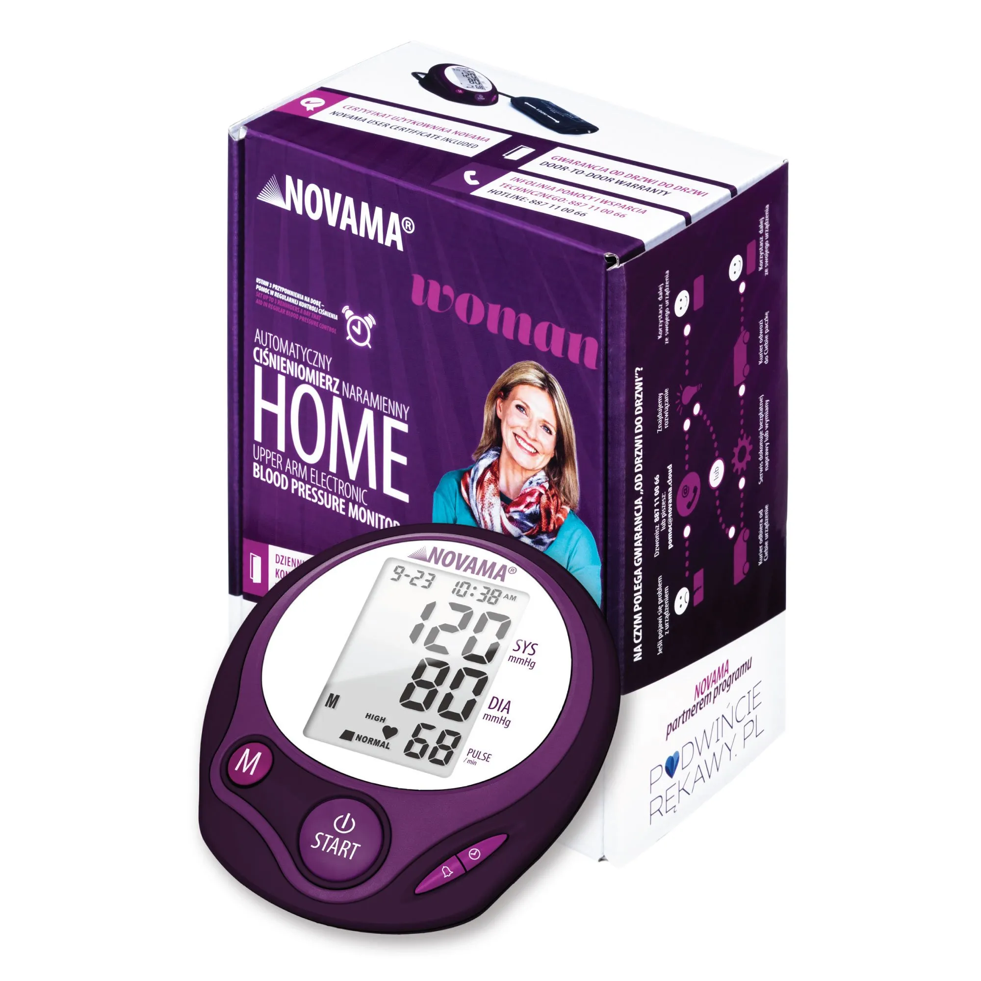 Novama Home Woman, ciśnieniomierz elektroniczny, 1 sztuka