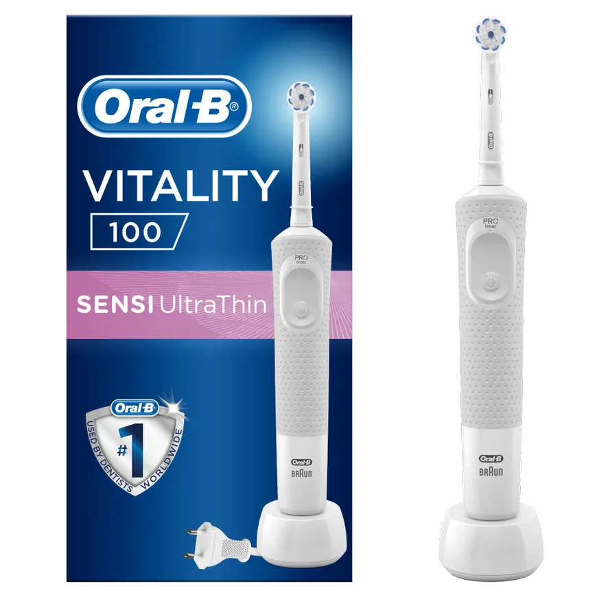 Oral B D100 White Sensitive, szczoteczka akumulatorowa 1 sztuka
