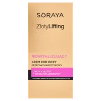 Soraya Złoty Lifting rewitalizujący krem przeciwzmarszczkowy pod oczy, 15 ml