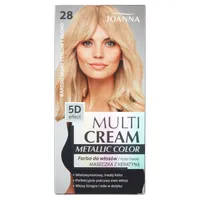Joanna Multi Cream Metallic Color farba do włosów, bardzo jasny perłowy blond 28, 1 szt.