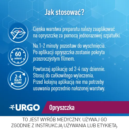 Urgo na opryszczkę płyn  3ml + 24 aplikatory 