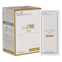 Biofarmacja bioCYNK Premium naturalny cynk 30 mg, 20 saszetek