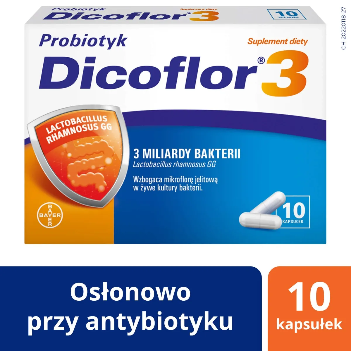Dicoflor 3, suplement diety, 10 kapsułek