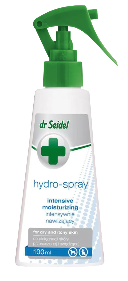 dr Seidel Hydro-spray nawilżający dla psów i kotów, 100 ml