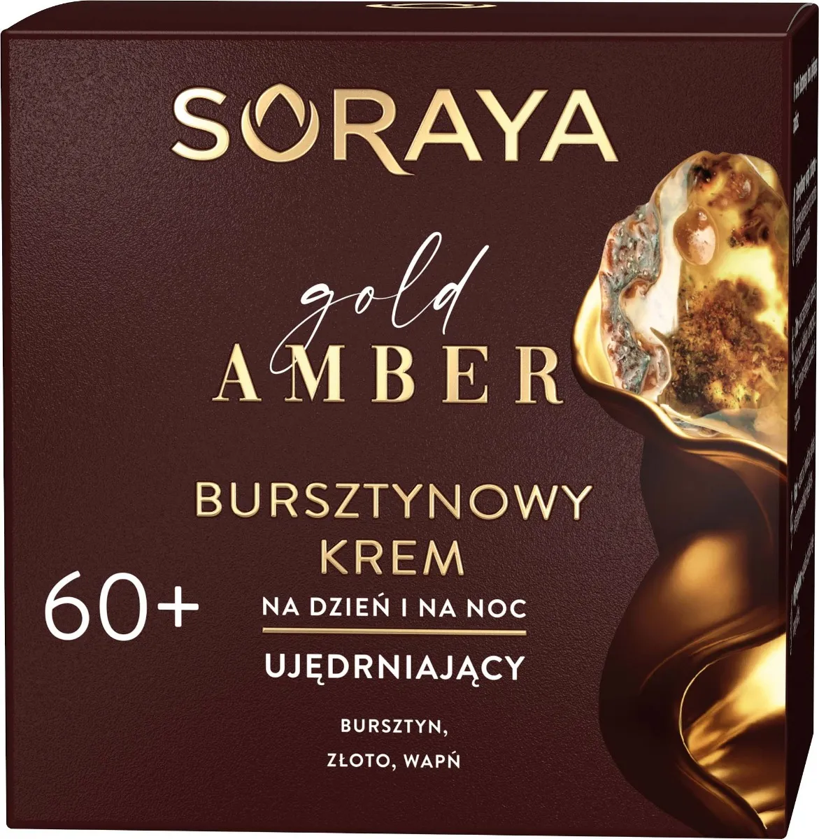 Soraya Gold Amber bursztynowy krem przeciwzmarszczkowy na dzień i na noc 60+, 50 ml