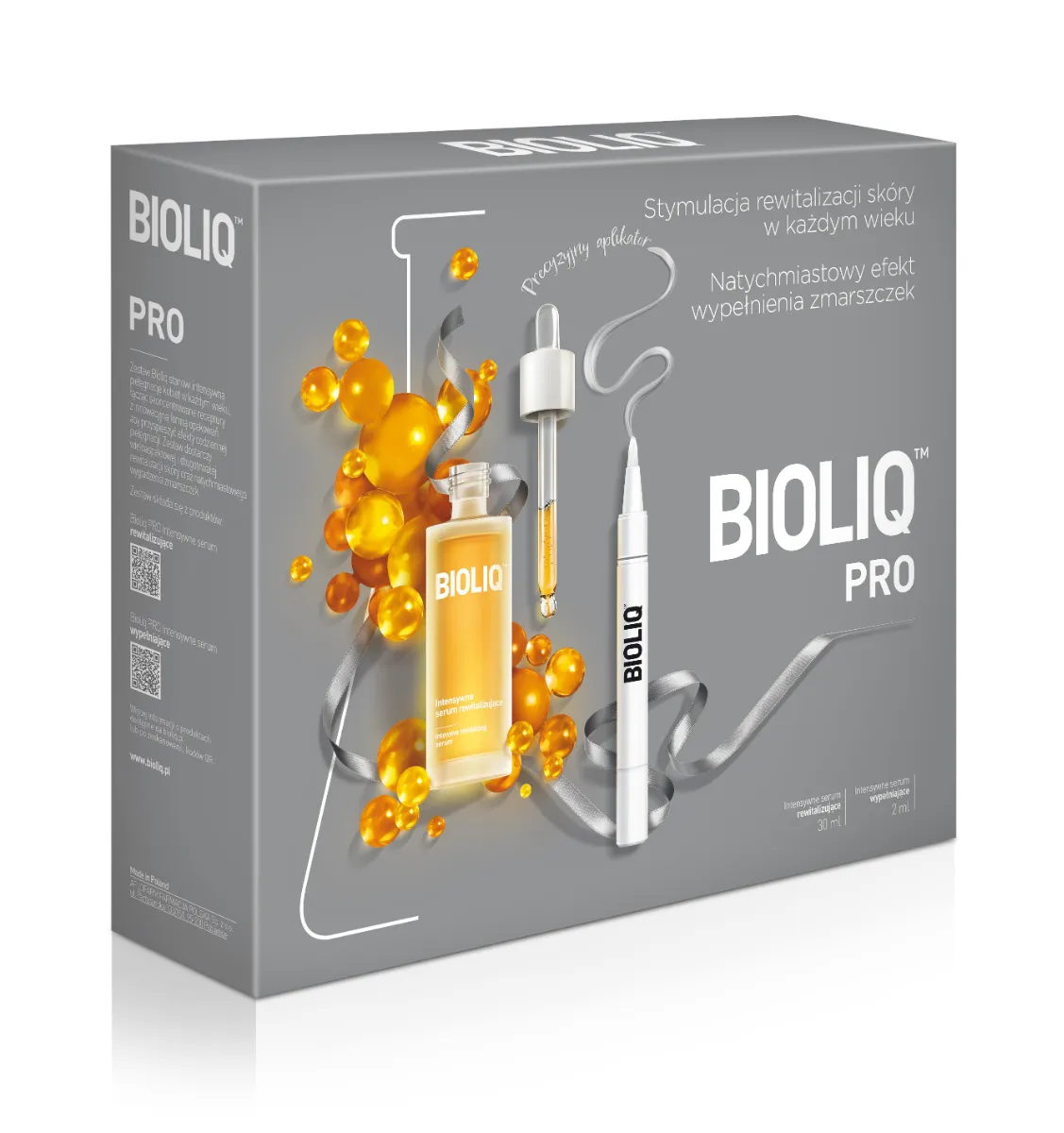 Bioliq Pro Zestaw, intensywne serum rewitalizujące + intensywne serum wypełniające, 30 ml + 2 ml