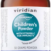 Viridian Synbiotyk Dla Dzieci z Witaminą C, suplement diety, proszek, 50 g