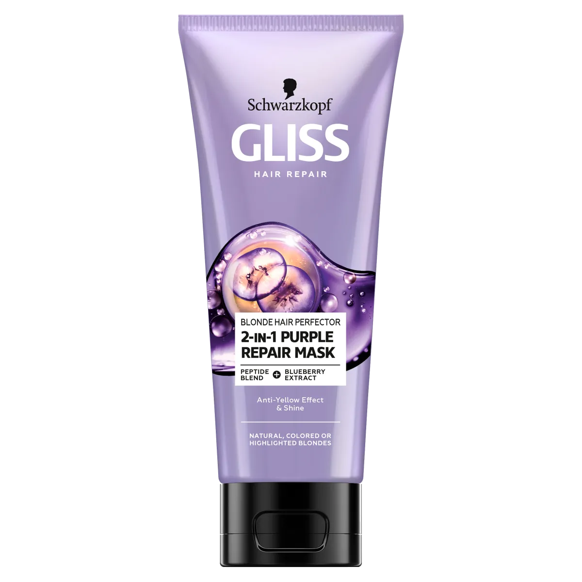 Schwarzkopf Gliss Blonde Hair Perfector maska do włosów fioletowa, 200 ml