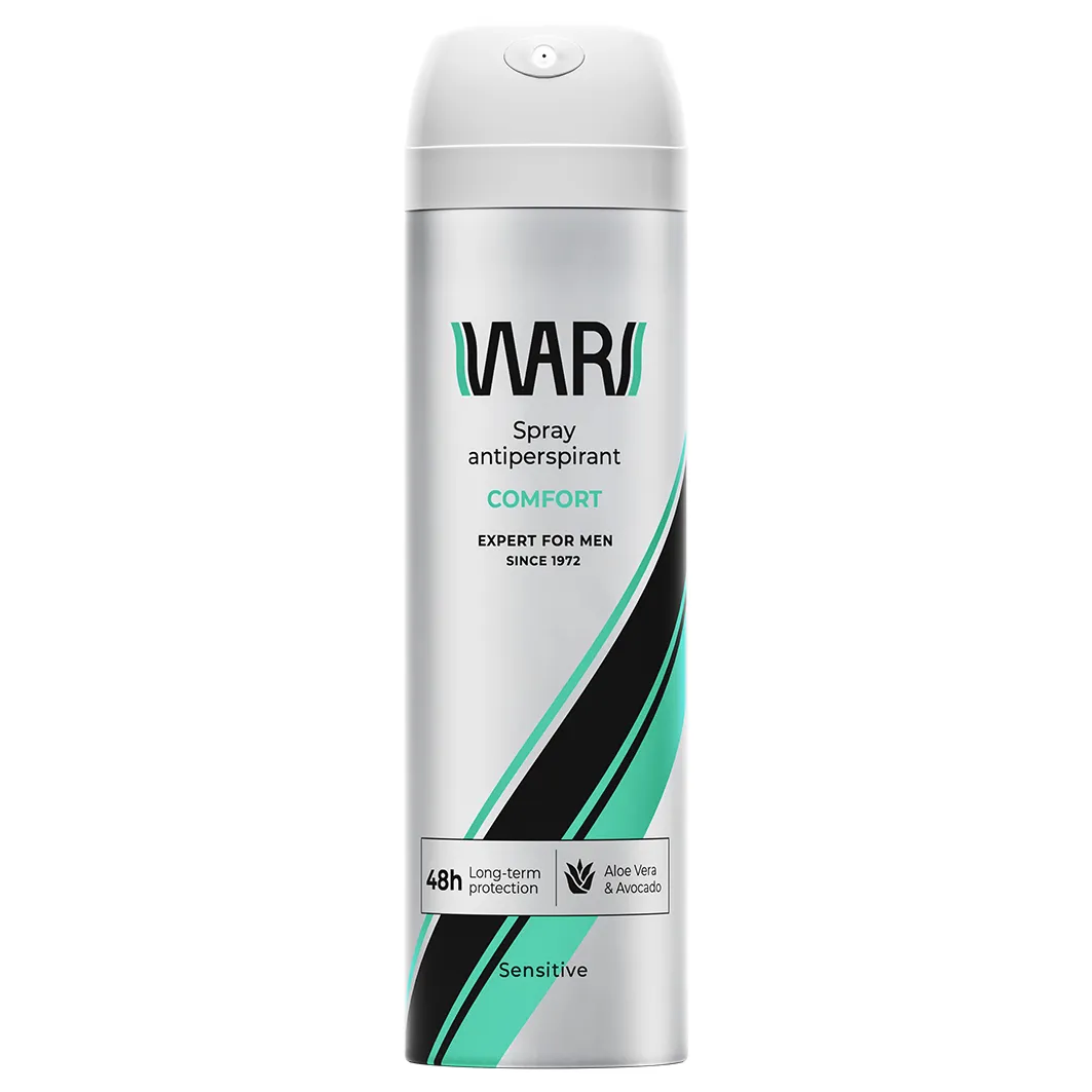 Wars Expert For Men antyperspirant spray Comfort, Sensitive, Aloes & Awokado, 150 ml
