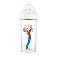 Le Biberon Français butelka ze smoczkiem do karmienia niemowląt 6 m+ Tata, 1 szt.