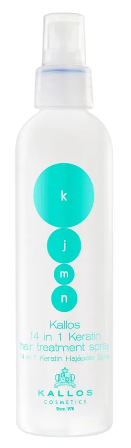 Kallos KJMN 14 in 1 Keratin spray, Pielęgnujący włosy spray, 200 ml