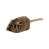 Nobleza pluszowa mysz myszka dla kota z dźwiękiem brązowa 14 cm, 1 szt.