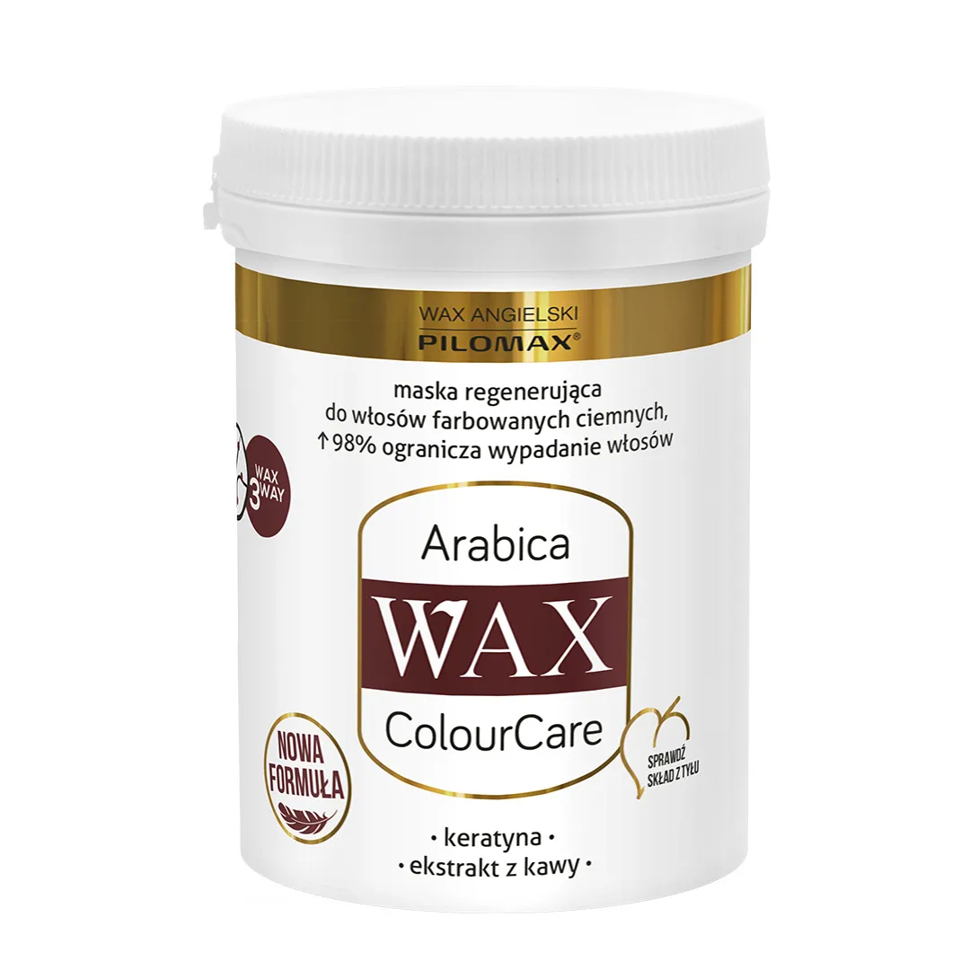 Wax Angielski Pilomax Colour Care, Maska Arabica do włosów farbowanych, 240 ml