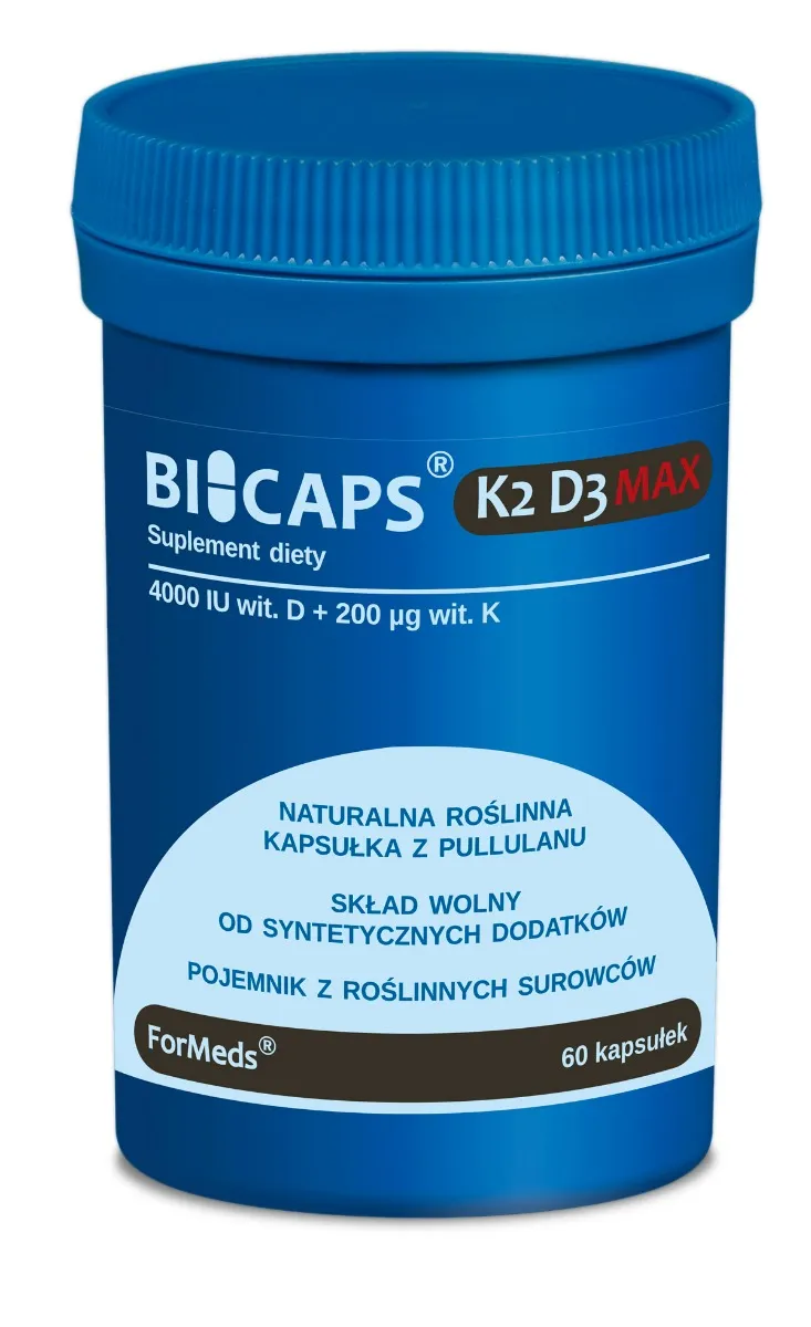 Formeds Bicaps K2 D3 Max, 60 kapsułek