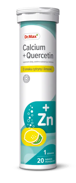Calcium + Quercetin Dr.Max, suplement diety, 20 tabletek musujących