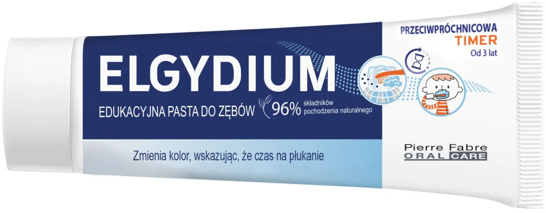 Elgydium Timer, edukacyjna pasta do zębów, 50 ml