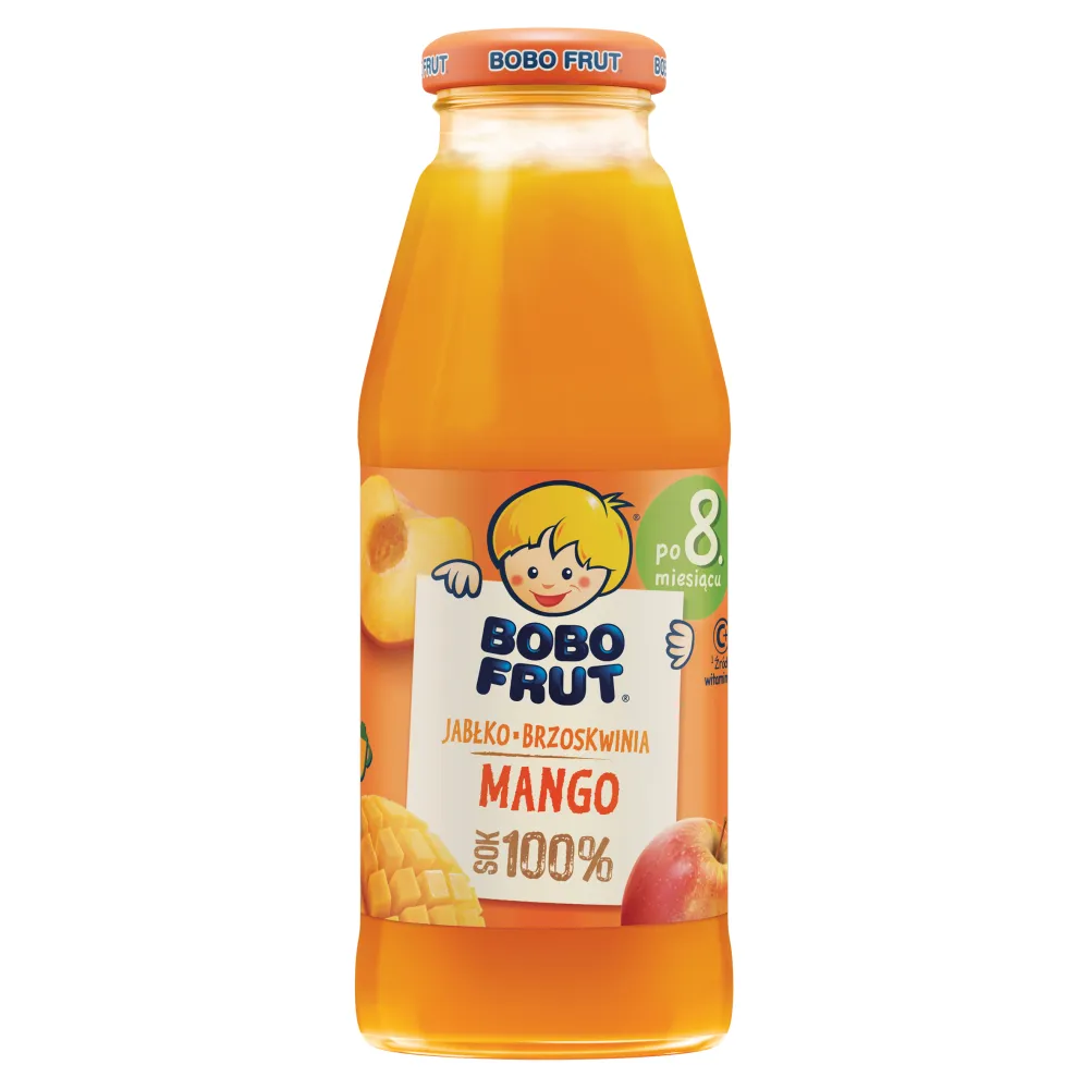 Bobo Frut sok 100% jabłko, brzoskwinia, mango, 300 ml