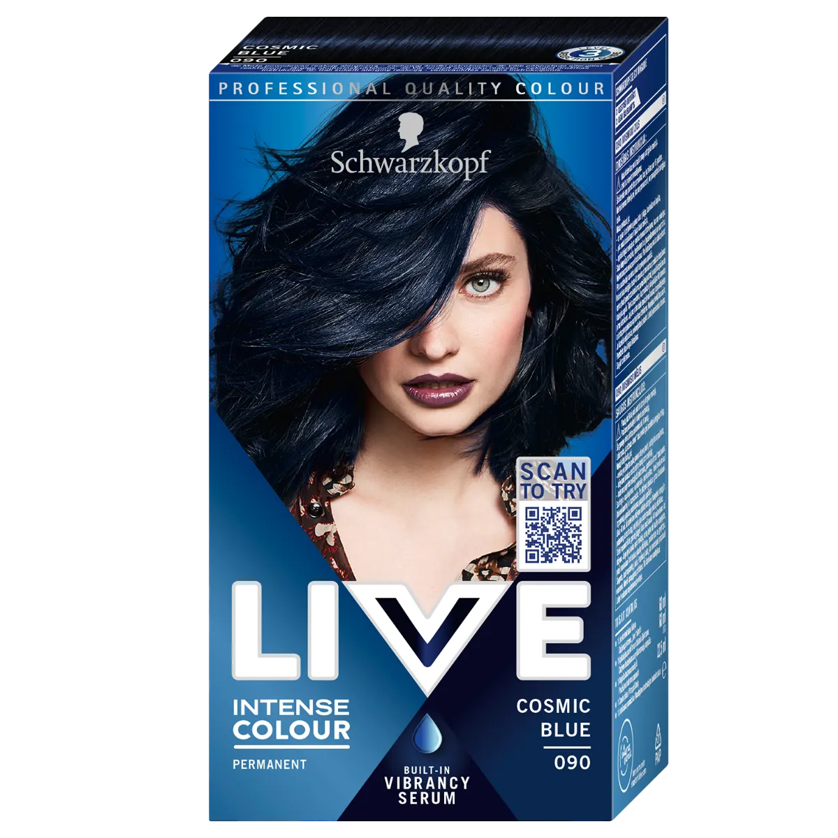 Schwarzkopf Live Intense Colour farba do włosów 90 Cosmic Blue, 1 szt.