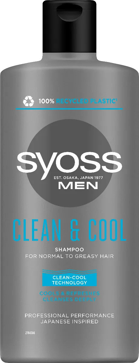 Syoss Men Clean & Cool Szampon do włosów dla mężczyzn, 440 ml