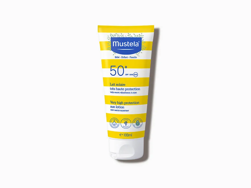 Mustela, mleczko przeciwsłoneczne do twarzy SPF50 +, 100 ml