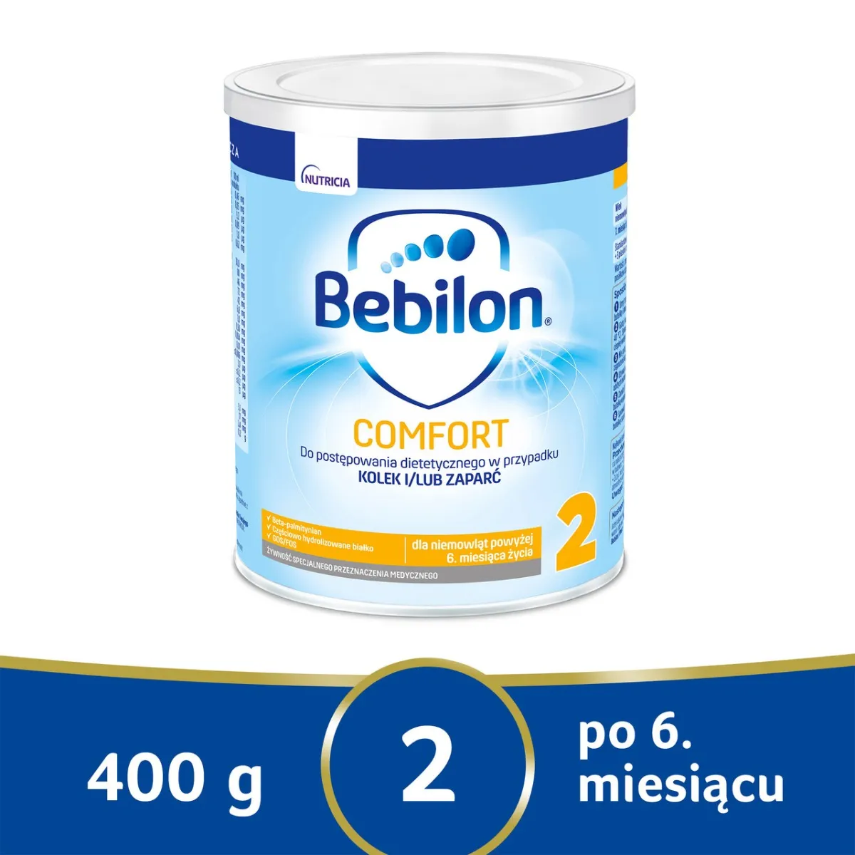 Bebilon Comfort 2 Żywność specjalnego przeznaczenia medycznego dla niemowląt od 6.miesiąca, 400 g