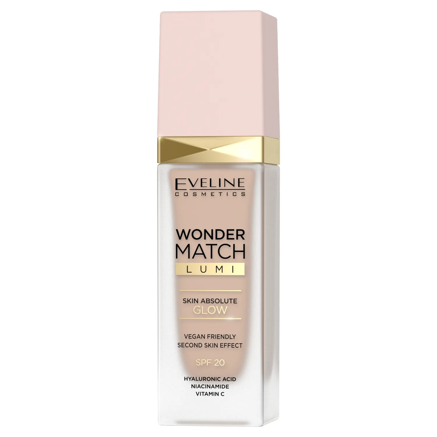 Eveline Cosmetics Wonder Match Lumi rozświetlający podkład do twarzy, 15-Neutral, 30 ml