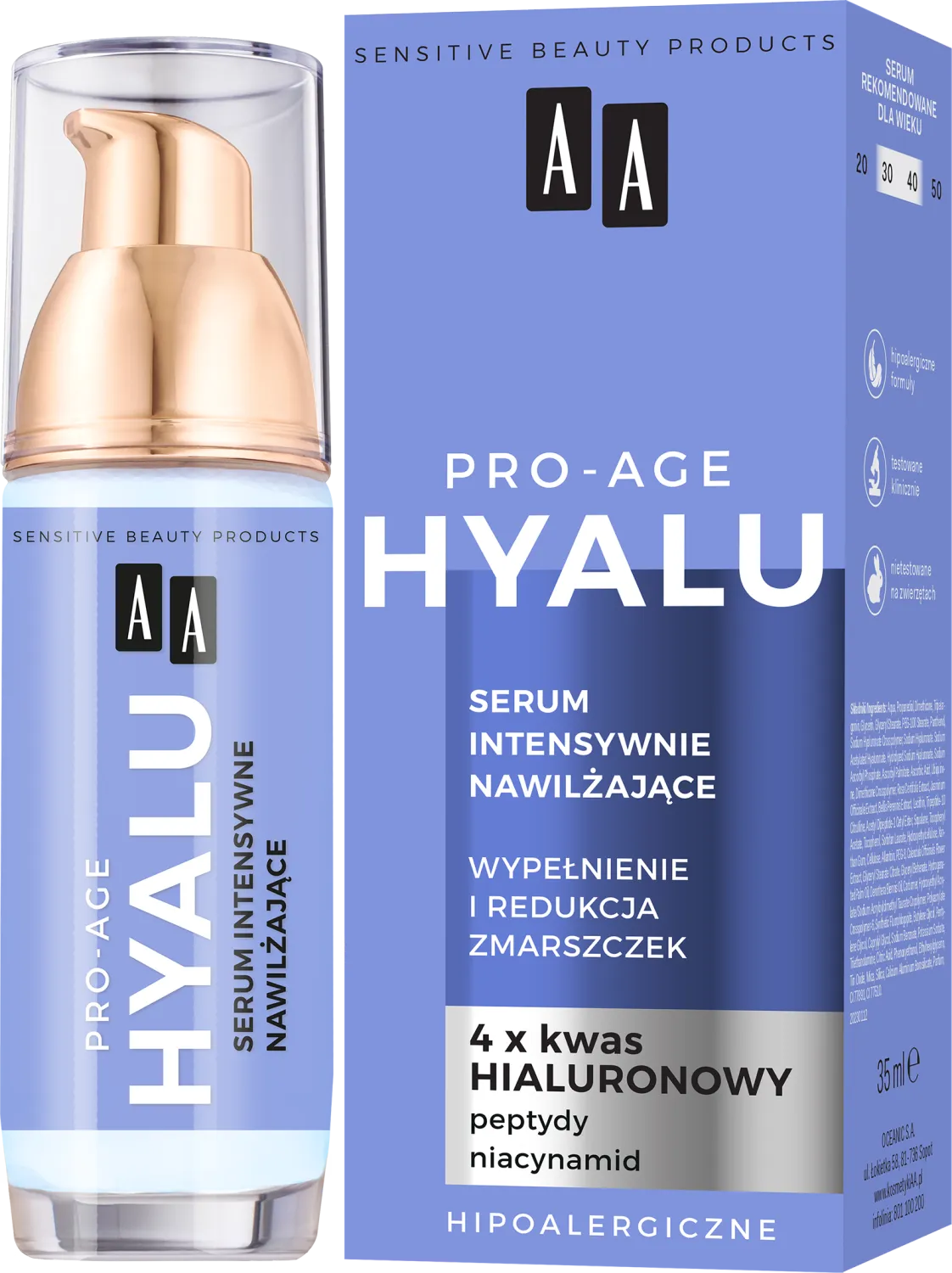AA Pro-Age Hyalu serum intensywnie nawilżające, 35ml 