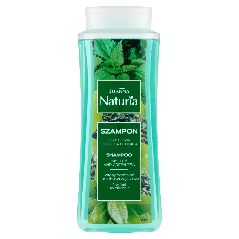 Joanna Naturia szampon do włosów przetłuszczających się z pokrzywą i zieloną herbatą, 500 ml