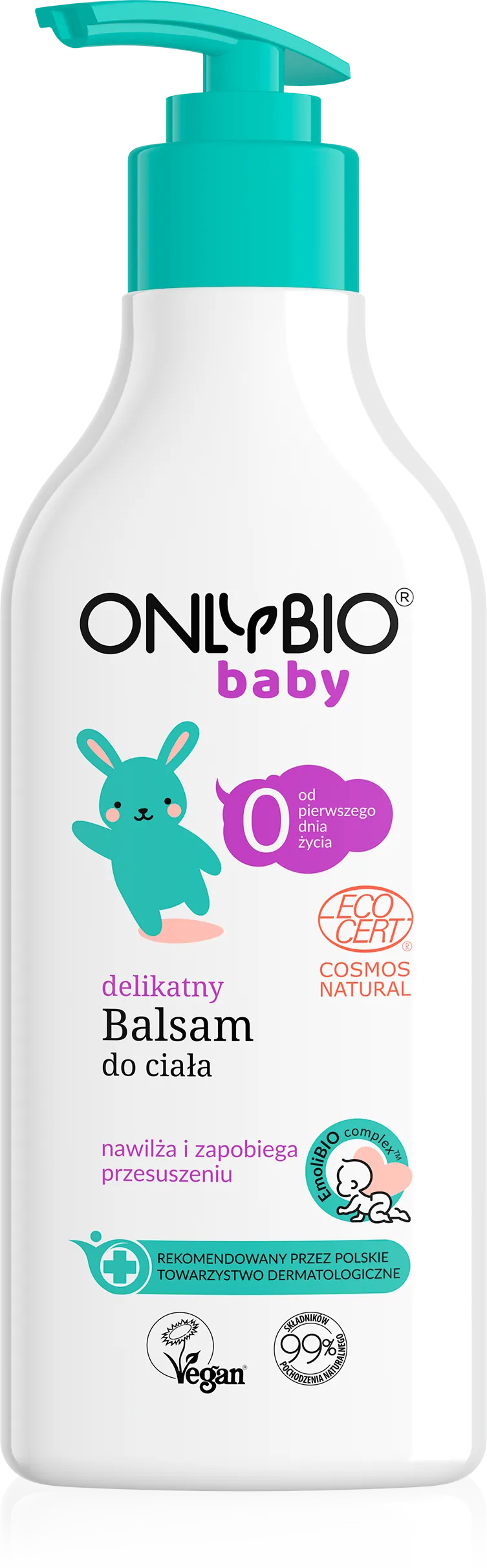 OnlyBio Baby delikatny balsam do ciała od 1. dnia życia, 300 ml