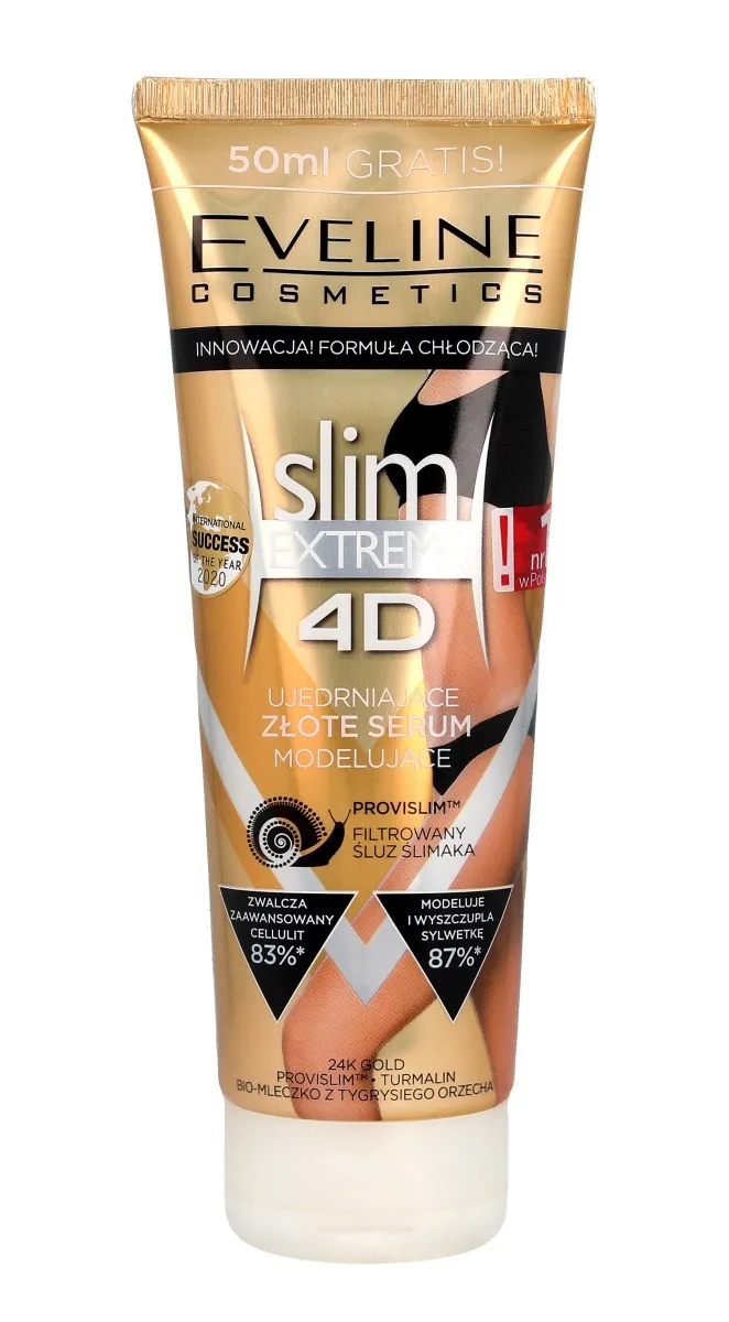Eveline Cosmetics Slim Extreme 4D złote serum wyszczuplająco-modelujące, 250 ml