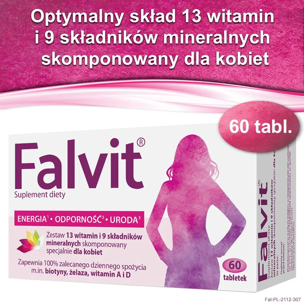 Falvit, suplement diety, 60 tabletek