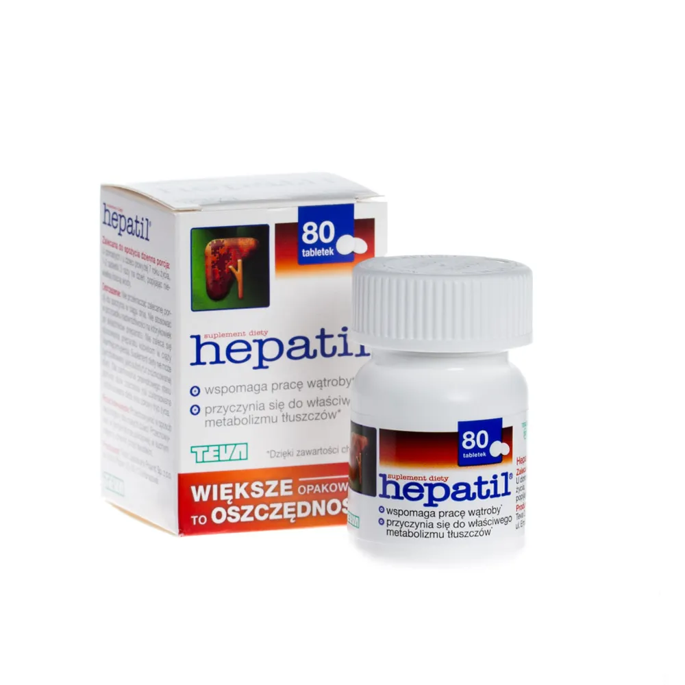 Hepatil, suplement diety, 80 tabletek