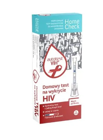 Milapharm Home Check test do wykrywania HIV, 1 szt.