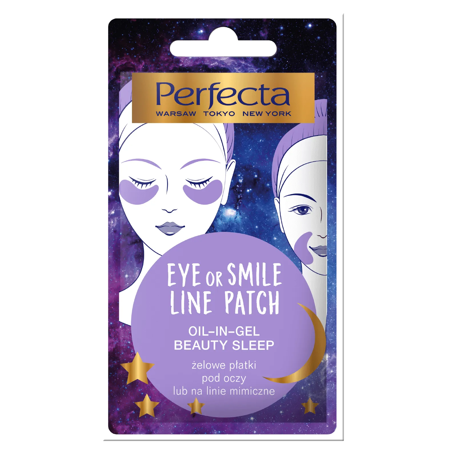 Perfecta Eye or Smile Line Patch żelowe płatki pod oczy lub na linie mimiczne, 1 szt.