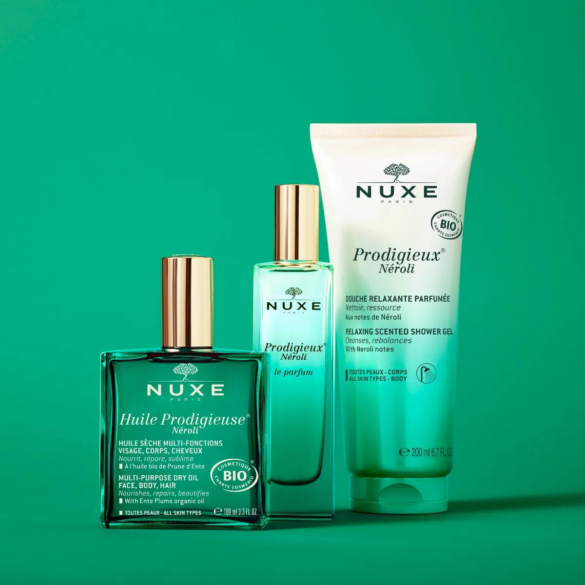 Nuxe Huile Prodigieuse Néroli wielofunkcyjny suchy olejek do twarzy, ciała i włosów, 100 ml 