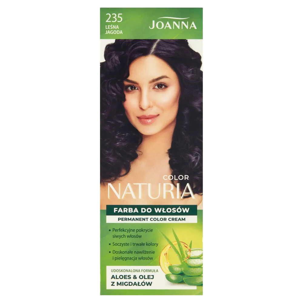 Joanna Naturia Color Farba do włosów nr 235 Leśna Jagoda, utleniacz 60 g + farba 40 g
