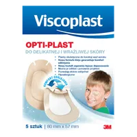 Viscoplast Opti-Plast, plastry okulistyczne, 80 x 57 mm, 5 sztuk