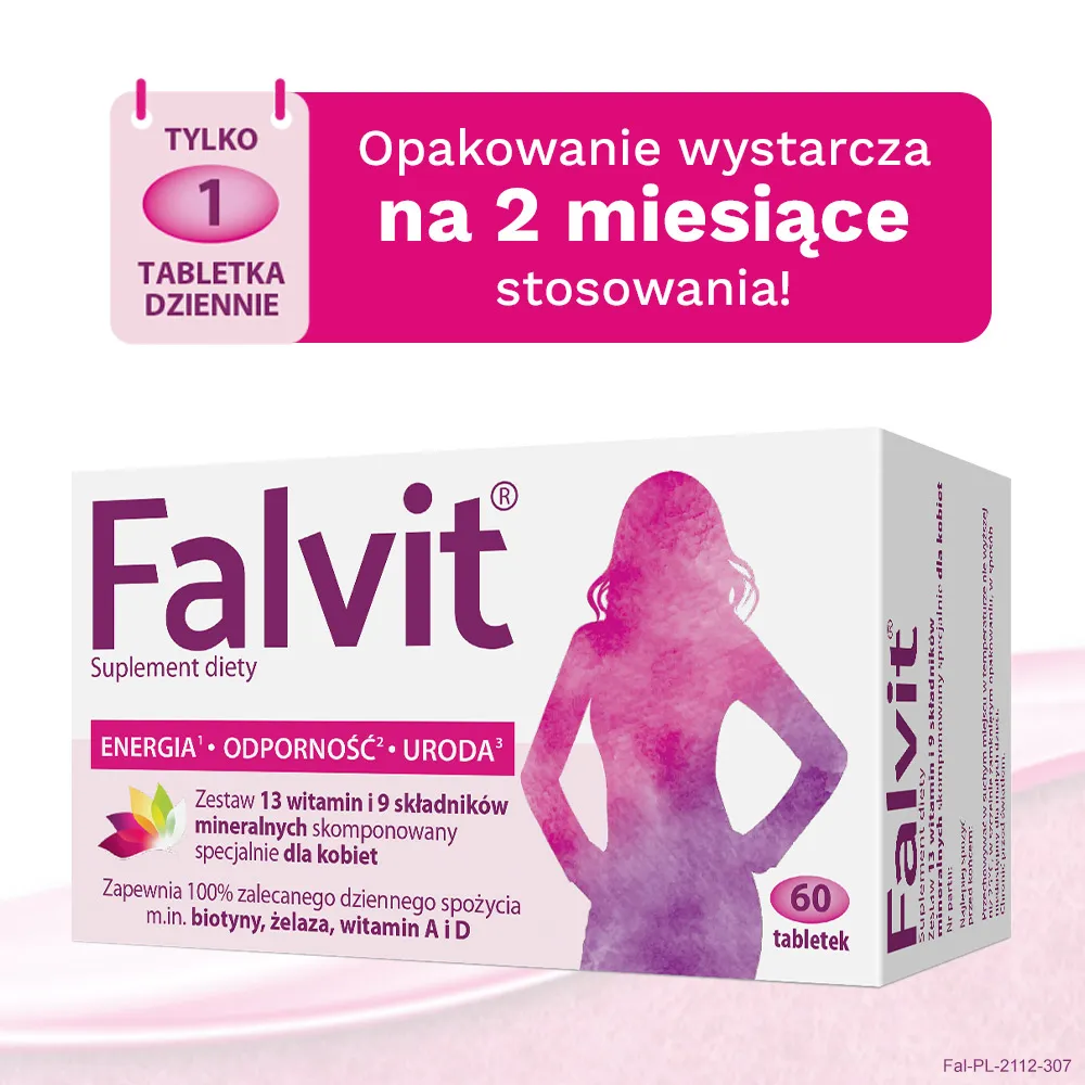 Falvit, suplement diety, 60 tabletek 