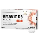 Amavit D3, 4000 j.m, suplement diety, 60 tabletek ODT