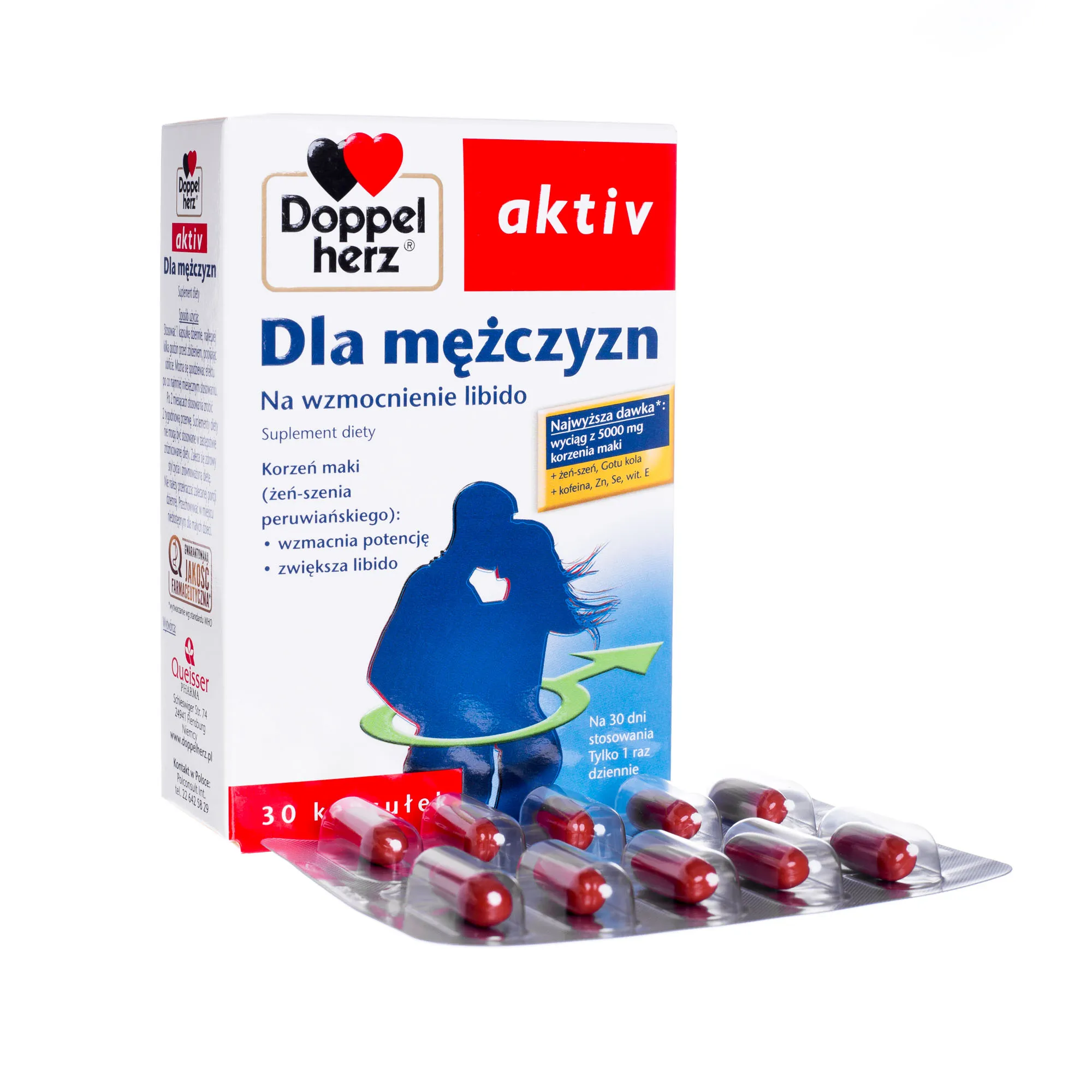 Doppelherz Aktiv dla mężczyzn , 30 kapsułek 